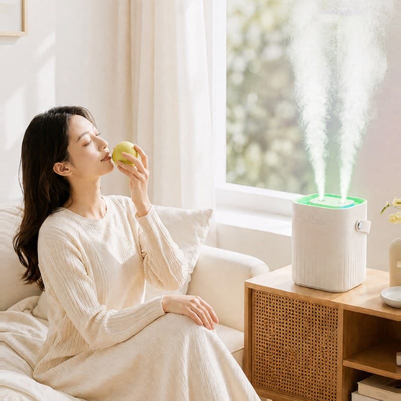 Humidificador de escritorio USB 2 L con doble niebla y luz nocturna (2/3)