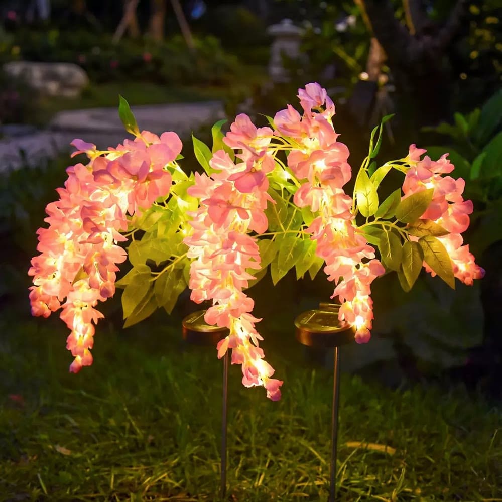 Luz de estaca de flor de glicina solar - image 1