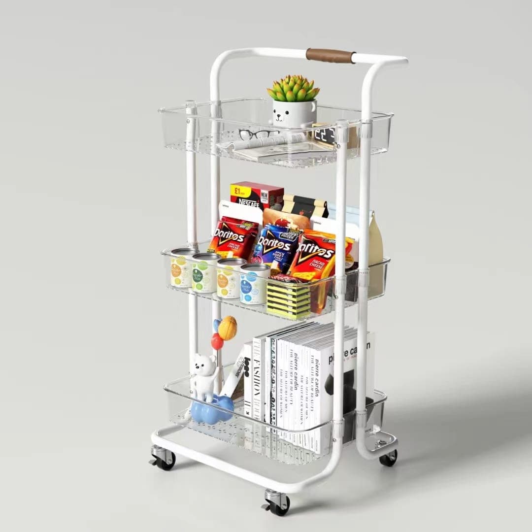 3-Tier Storage Cart with Handle - image 1